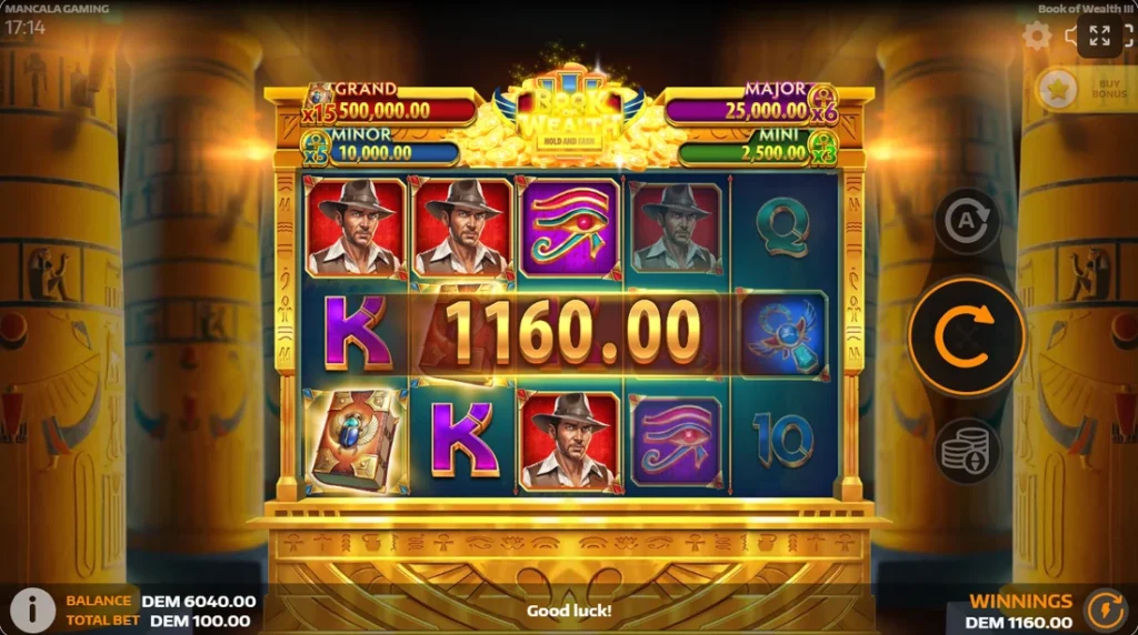 Book of Wealth III: kalandor vonalnyeremény 1160 kredit