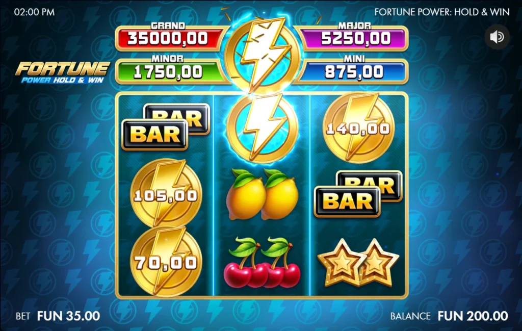Fortune Power bónuszjáték indul érmék a mezőn