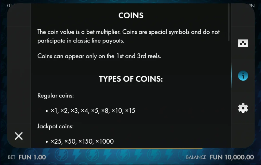Fortune Power érmék szorzók jackpot érmék
