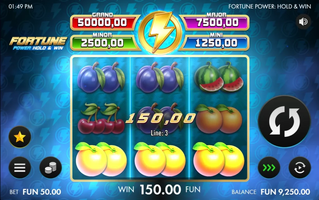 Fortune Power szilva vonalnyeremény huszonkilencedik kör