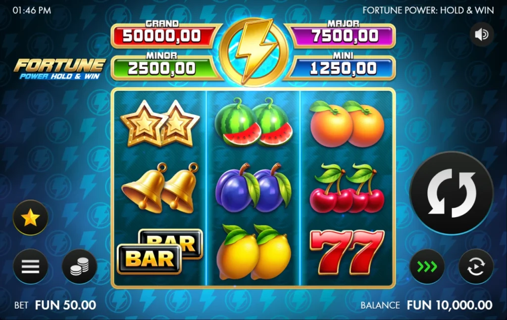 Fortune Power teszt kezdő egyenleg tízezer kredit