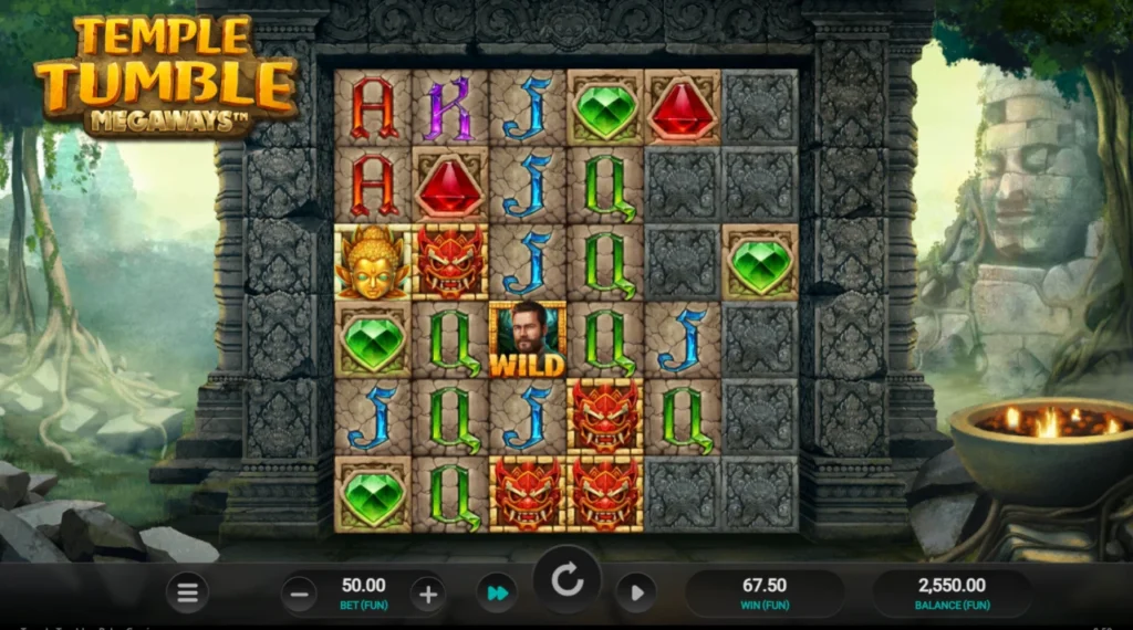 Temple Tumble Megaways: kis nyeremény száraz szakasz