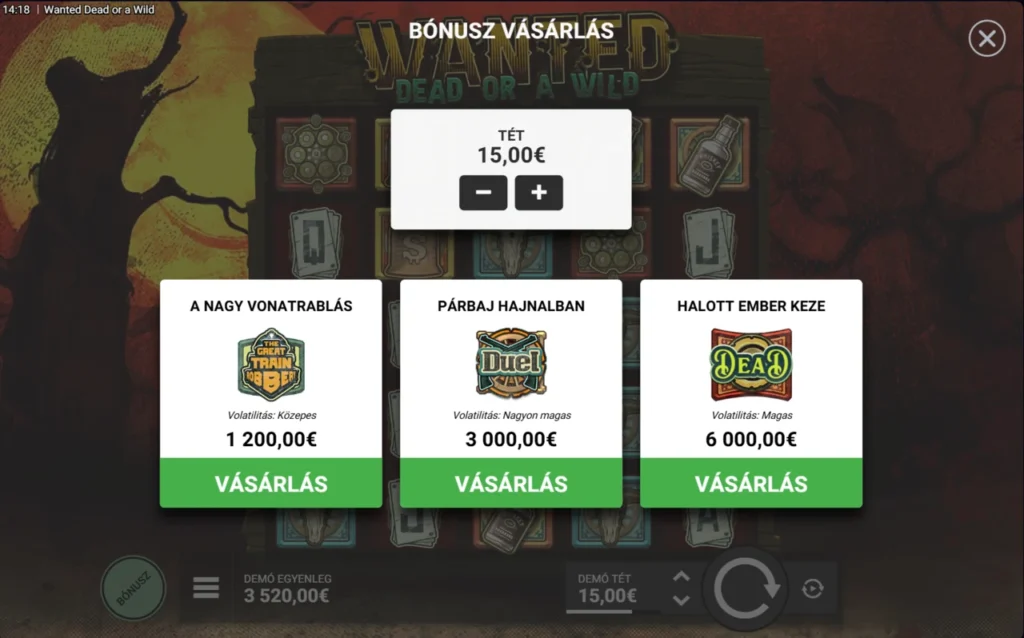 Wanted Dead or a Wild: bónuszvásárlás három mód