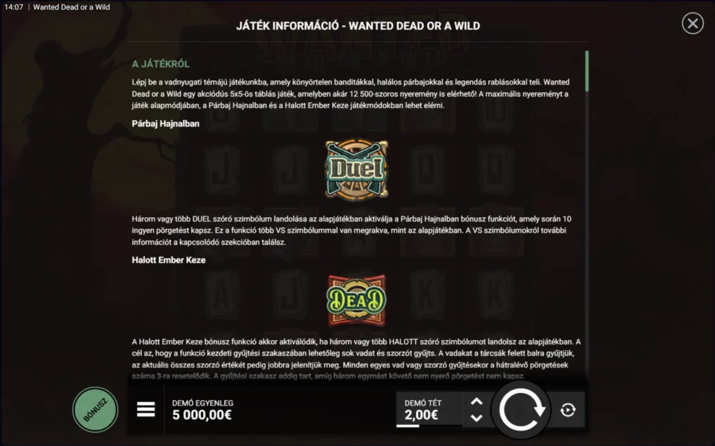 Wanted Dead or a Wild: játékmódok Párbaj Hajnalban