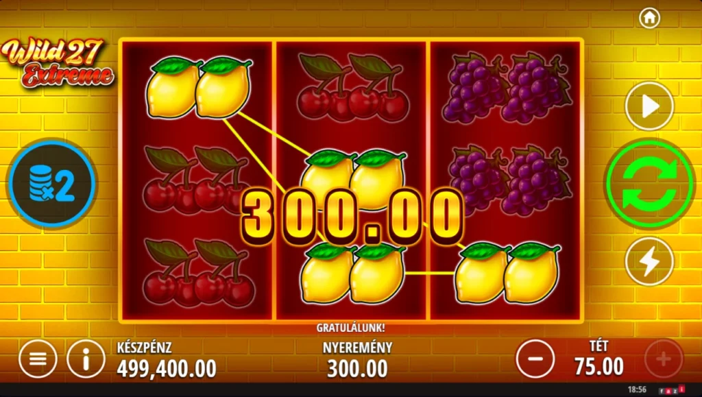 Wild 27 Extreme: harmincadik kör citrom háromszáz