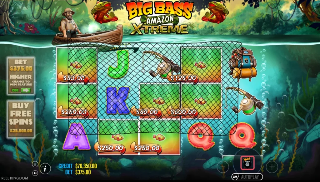 Big Bass Amazon Xtreme: második háló a 78. körben, hét pénzjellel