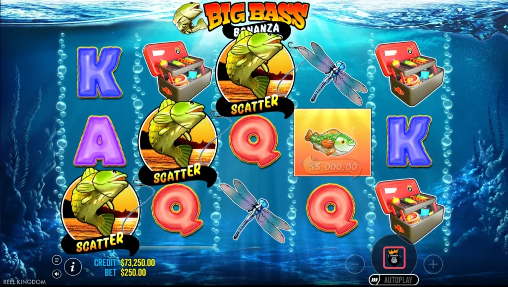 Big Bass Bonanza: három scatter a 314. körben – második bónusz