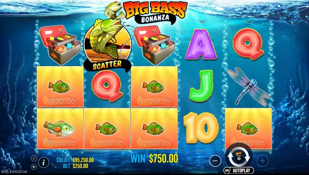 Big Bass Bonanza: apró vonalnyeremény a 43. körben