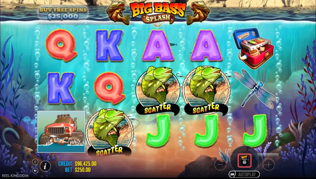 Big Bass Splash: újra három Scatter a 33. körben