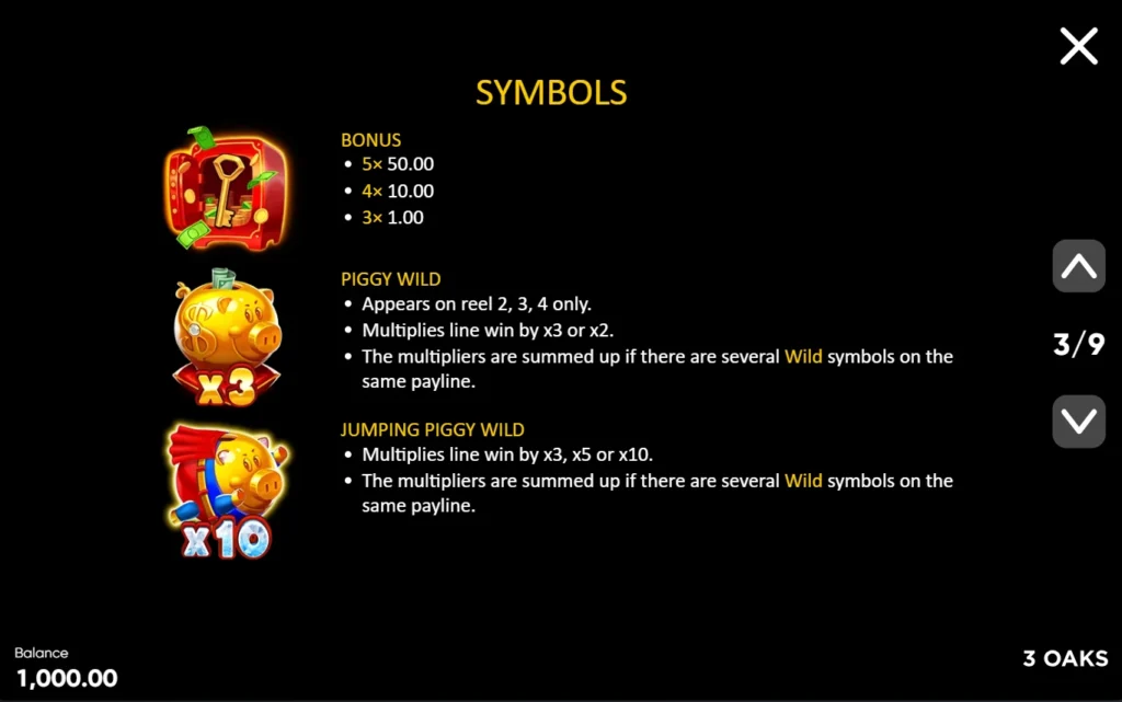 Super Sticky Piggy: Bonus széf, Piggy Wild és Jumping Piggy Wild
