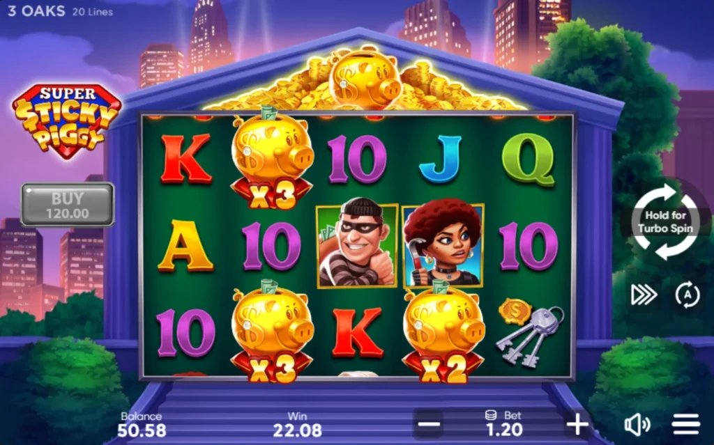 Super Sticky Piggy: záró egyenleg 50,58 kredit