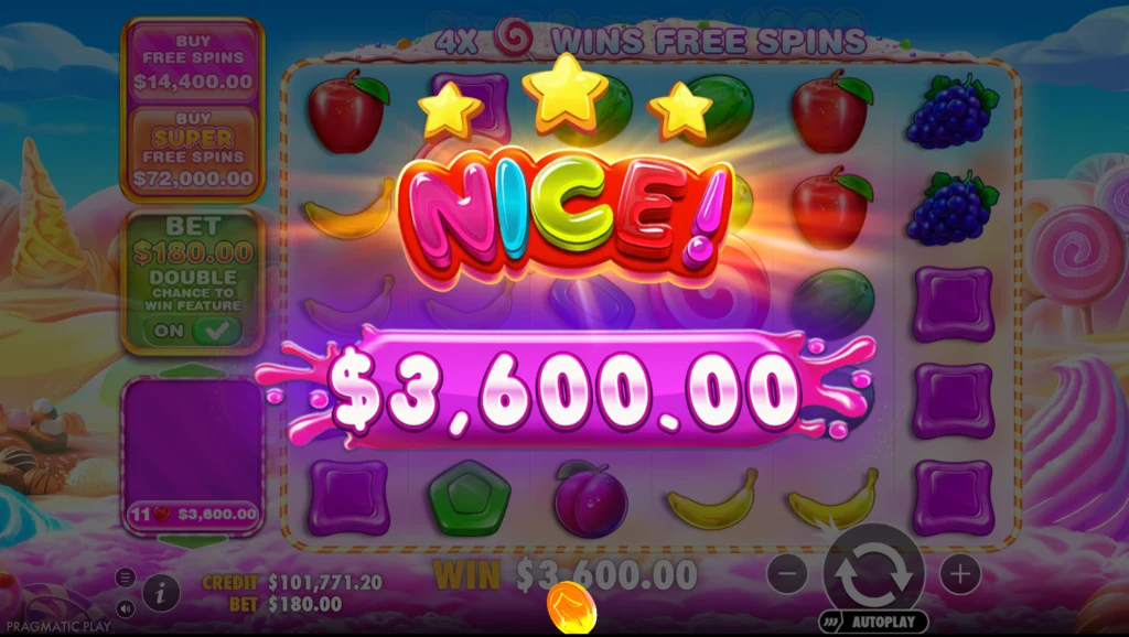 Sweet Bonanza 1000: 3600 kredites nyeremény tizenegy szívből