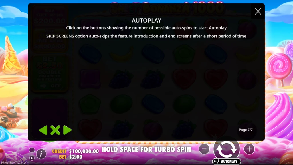 Sweet Bonanza 1000: az Autoplay szabályai
