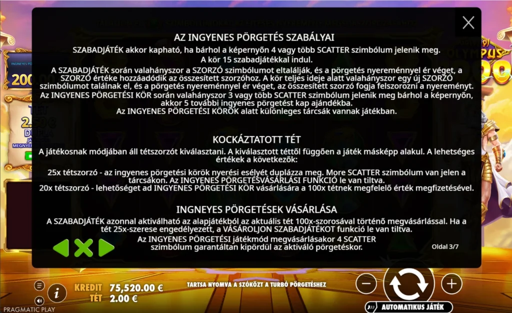 Gates of Olympus 1000: az ingyenes pörgetés szabályai, az Ante és a vásárlás